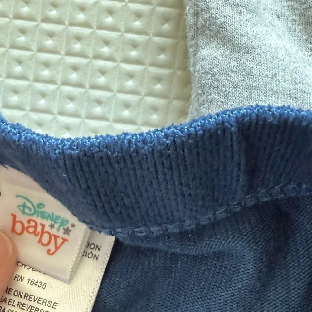 Disney Baby|Baby boy or gender neutral Gray and Blue Mickey Mouse matching set•